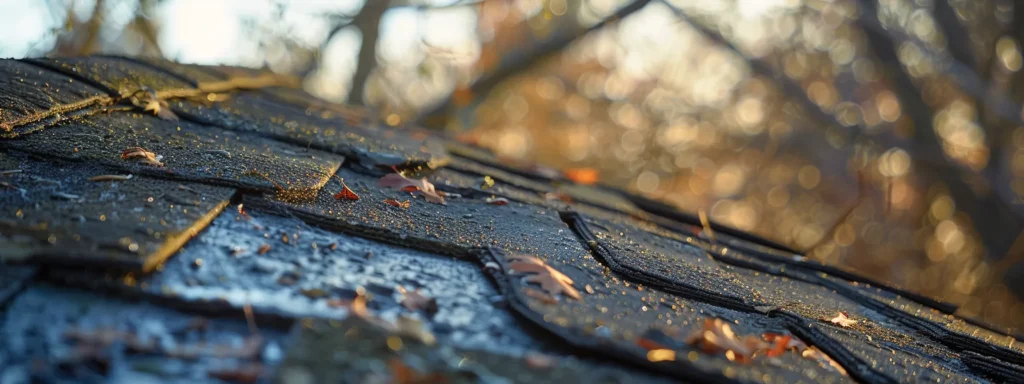 a skilled roofer in west windsor, nj carefully inspecting a damaged roof, showcasing expertise and attention to detail.